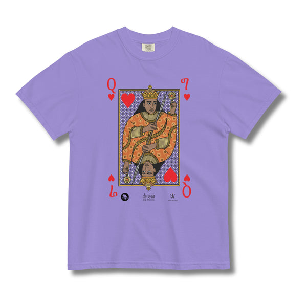 Queen of Hearts Royal Unisex Tee S/S t-shirt - jamhuriwear.com