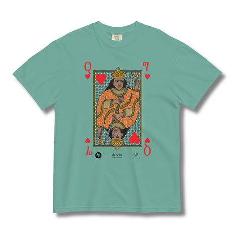 Queen of Hearts Royal Unisex Tee S/S t-shirt - jamhuriwear.com