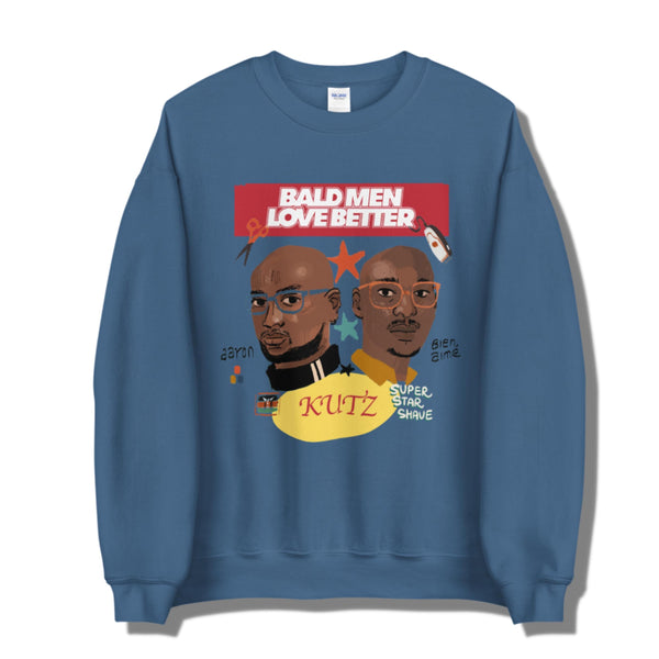 BMLB X JAMHURI WEAR DIRECTORS BLUE UNISEX CREWNECK - jamhuriwear.com