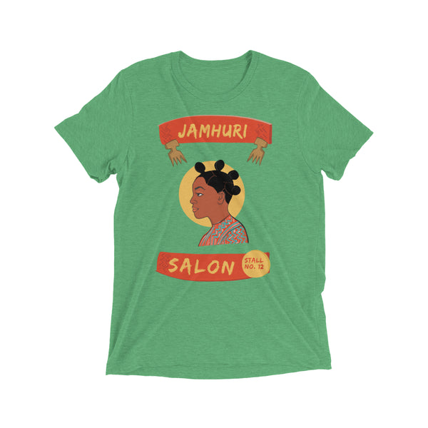 Bantu Knots Matuta Natural Hair Salon Ladies T-shirt - jamhuriwear.com