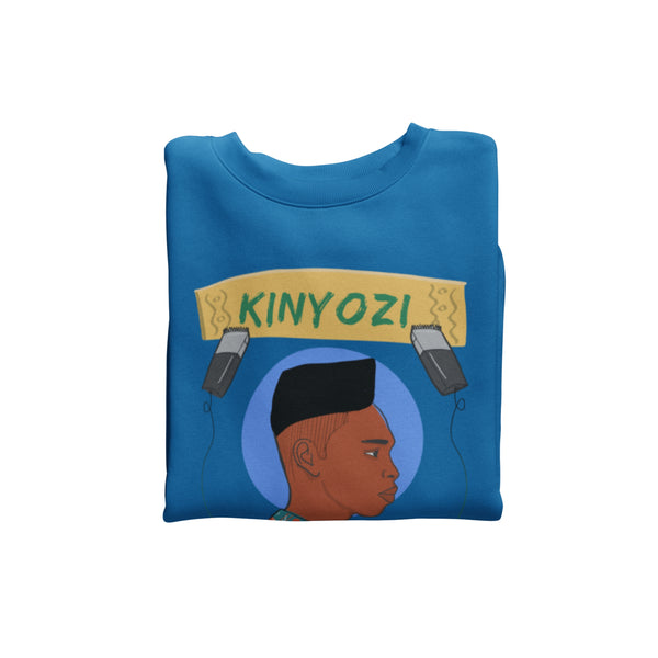 Kinyozi Barber Box Cut Retro Crewneck Sweatshirt - jamhuriwear.com