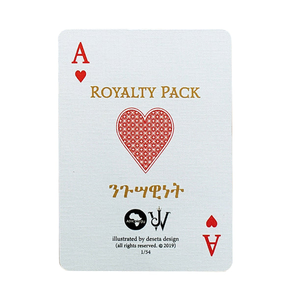 Royalty Pack "Cool Face" Deck Of Cards - jamhuriwear.com