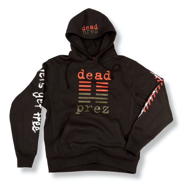 Dead Prez Blk Let's Get Free Tour Hooded Sweatshirt