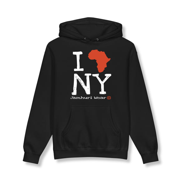 I Africa New York Solid Premium Hooded Sweatshirt