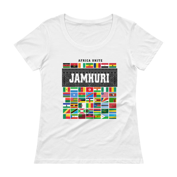 Africa Unite Ladies T-shirt - jamhuriwear.com