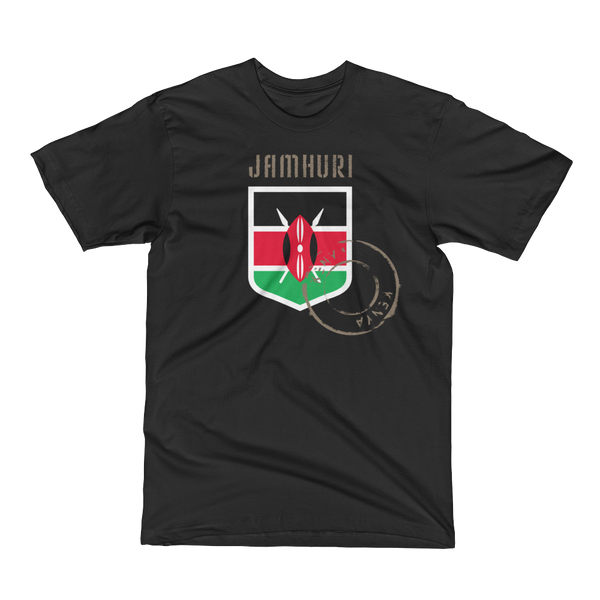 Kenya Badge of Honor Mens T-shirt. - jamhuriwear.com