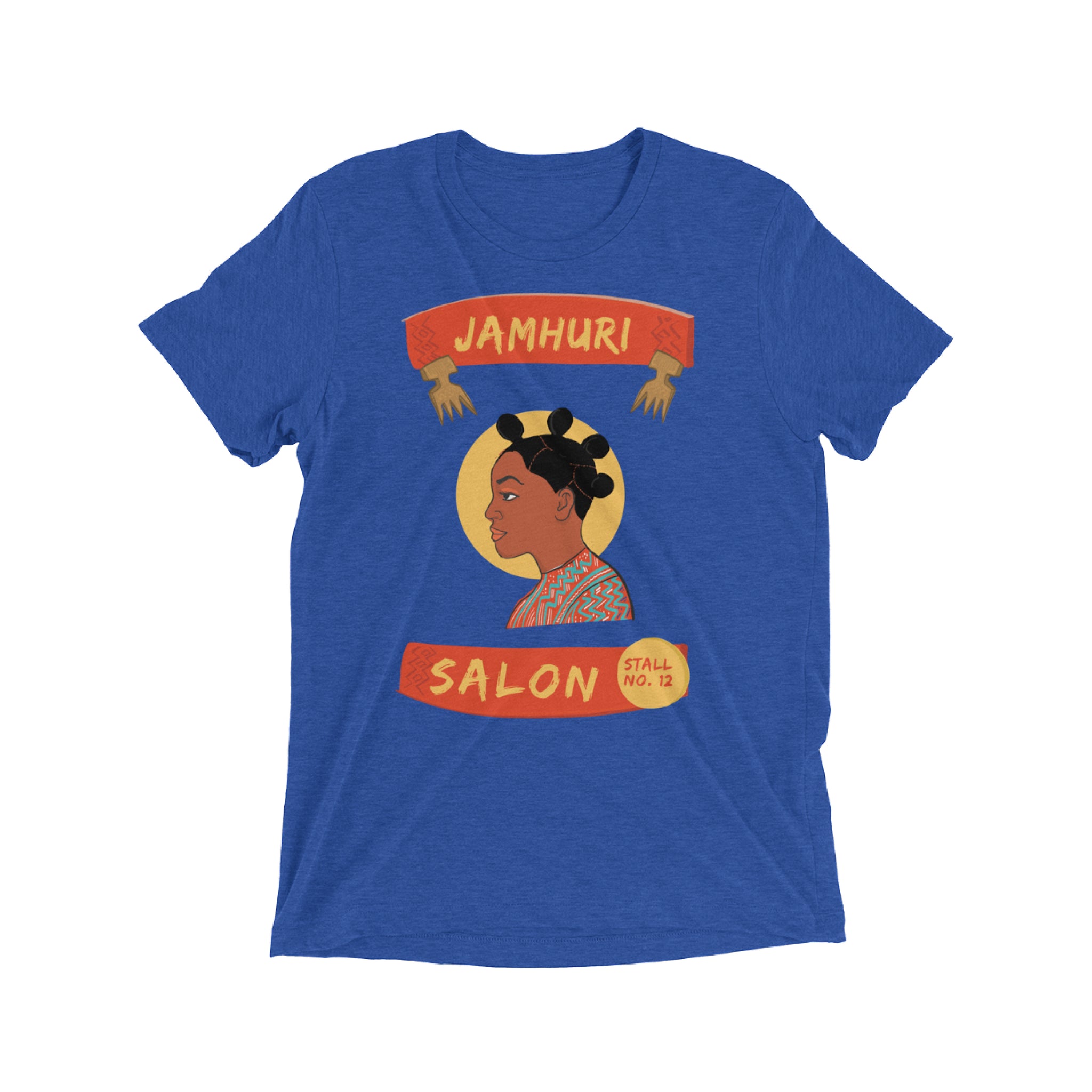 Bantu Knots Matuta Natural Hair Salon Ladies T-shirt - jamhuriwear.com