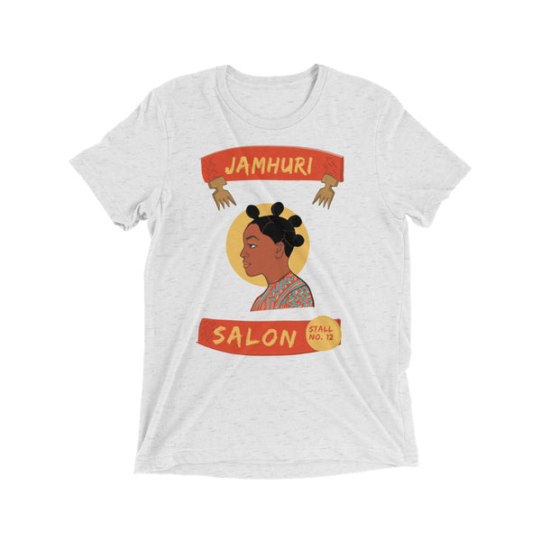 Bantu Knots Matuta Natural Hair Salon Ladies T-shirt - jamhuriwear.com