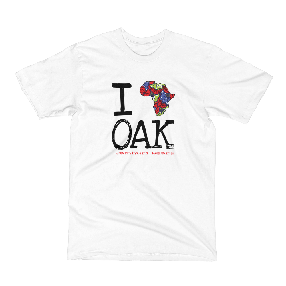 I Africa Oakland Ankara T-shirt - jamhuriwear.com