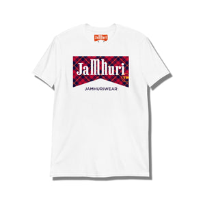 Jamhuri Maasai Tartan S/Sleeve Unisex T-Shirt - jamhuriwear.com