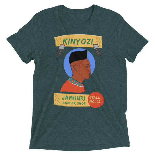Kinyozi Barber Box Cut Retro T-shirt - jamhuriwear.com