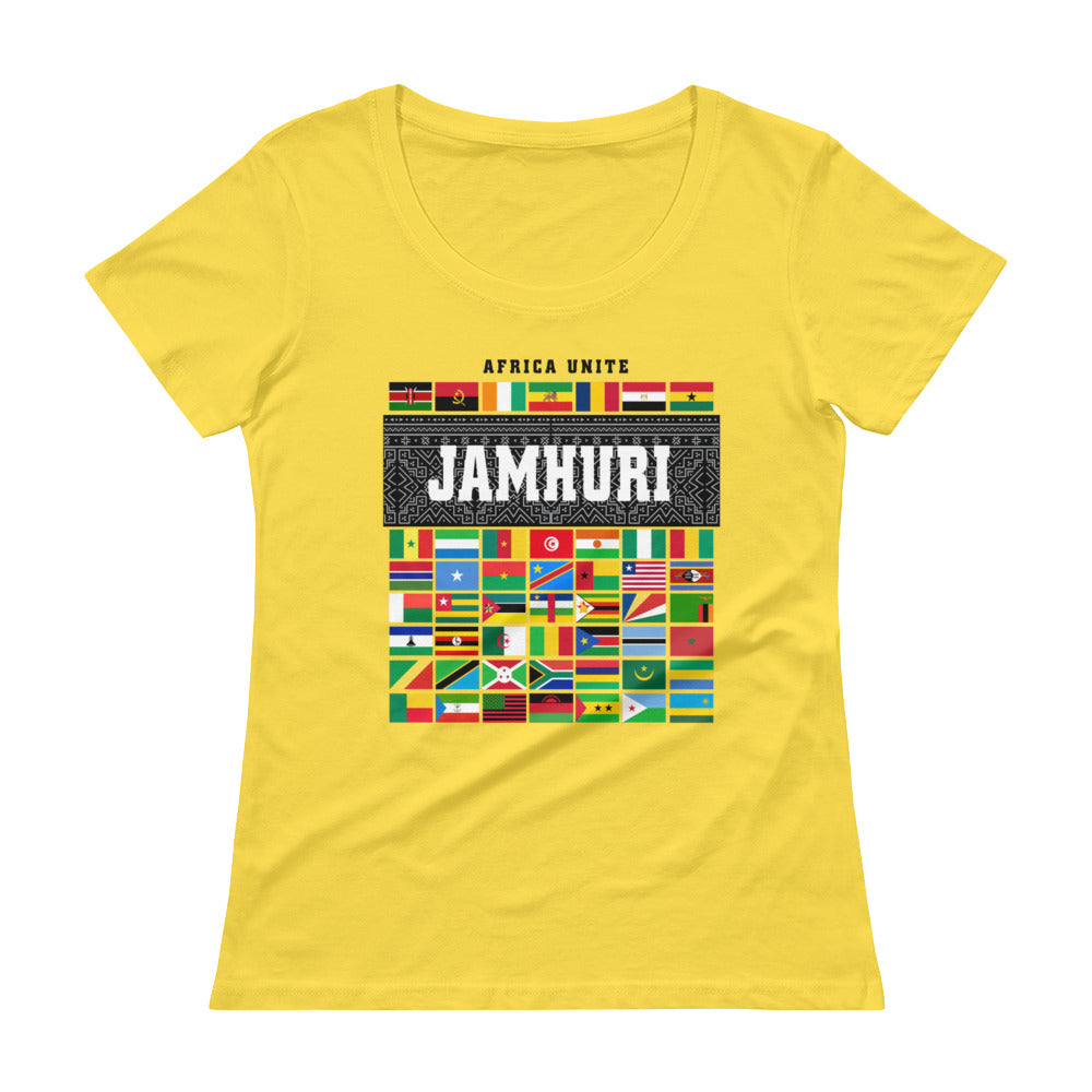 Africa Unite Ladies T-shirt - jamhuriwear.com