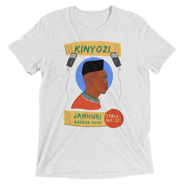 Kinyozi Barber Box Cut Retro T-shirt - jamhuriwear.com